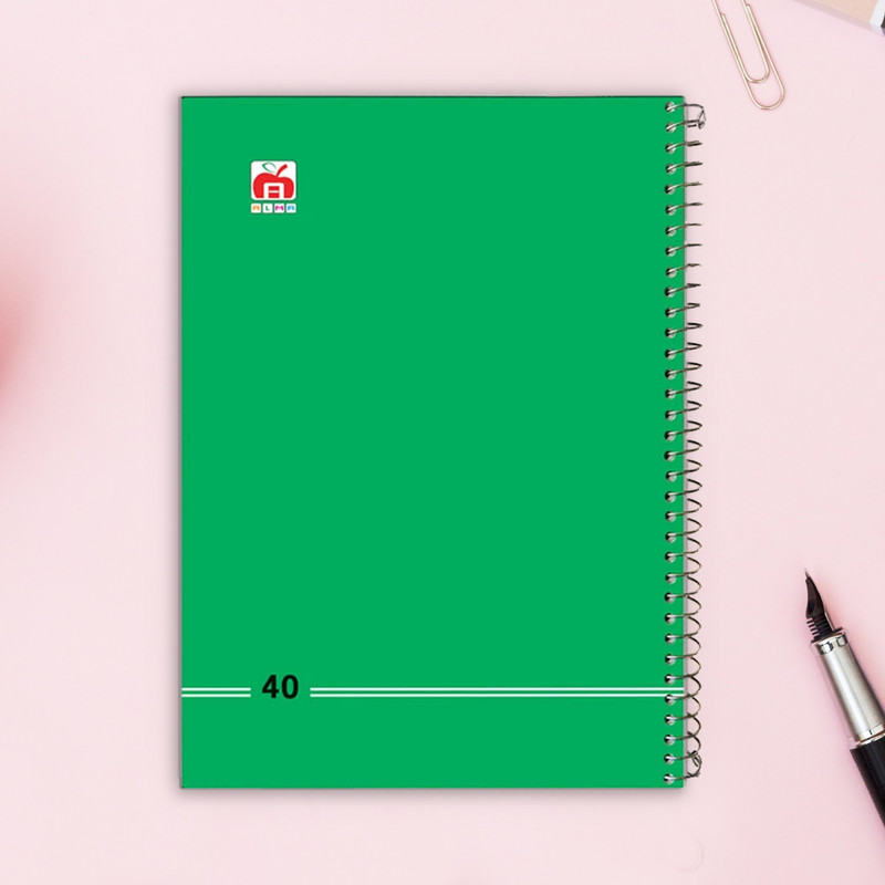 دفتر 40 برگ آلما مدل کلاسیک طرح طلقی کد 7484