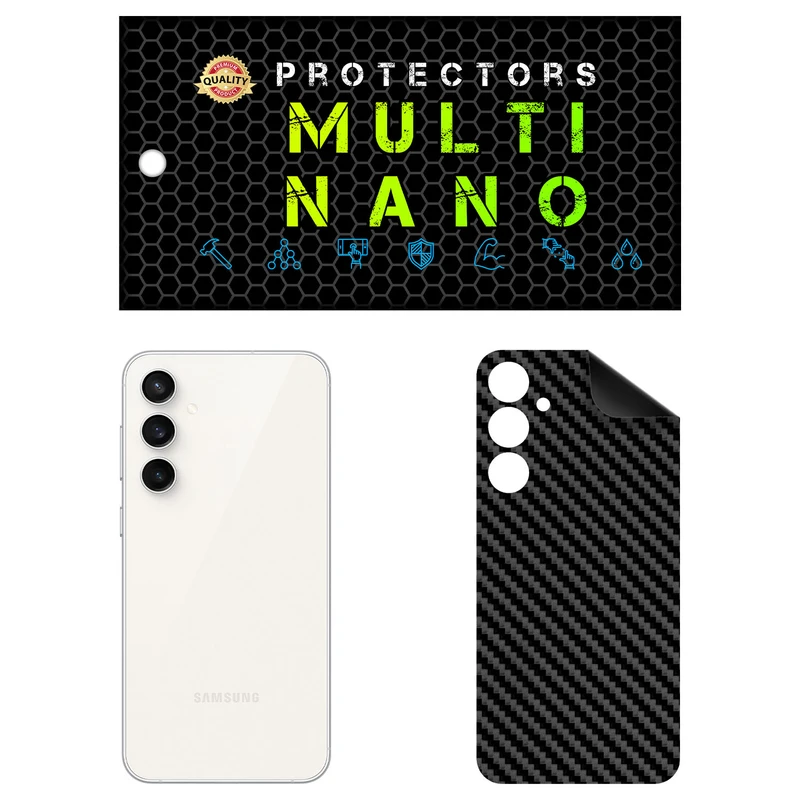 برچسب پوششی مولتی نانو طرح کربن مدل X-F1C مناسب برای گوشی موبایل سامسونگ Galaxy S23 FE