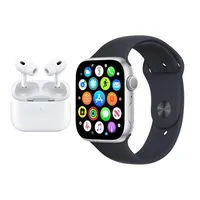 ساعت هوشمند 45 میلی متری ورنا مدل G Pack Plus با 2 بند سیلیکونی به همراه هدفون بلوتوثی