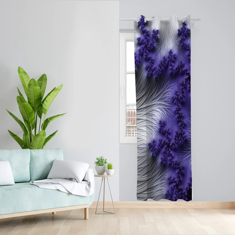 پرده مدل مخمل پانچی کد 2634 z سایز 140x200 سانتی متر