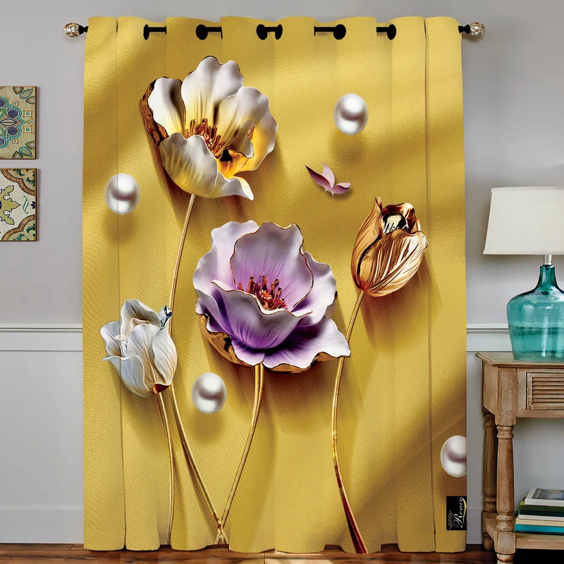 پرده مدل C4-50824 سایز 190x140 سانتی متر 