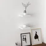 شلف دیواری فلفور کابینت مدل 23 cm مجموعه دو عددی