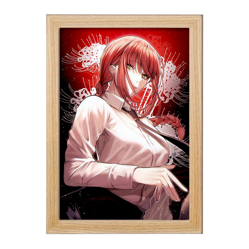 تابلو خندالو مدل ماکیما انیمه مرد اره ای Chainsaw Man  کد 17876