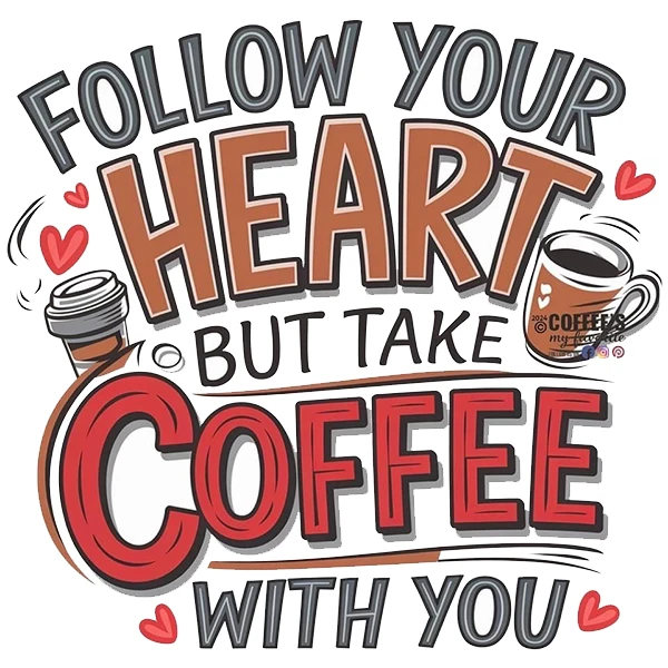 استیکر پارچه و لباس پاد آفرین طرح کافی coffee کد 2583