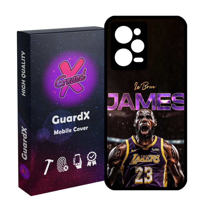 کاور گارد ایکس طرح Lebron James مدل  Glass10715 مناسب برای گوشی موبایل شیائومی Redmi Note 12 Pro 5G/Poco X5 Pro 5G/Note 12 Pro Speed