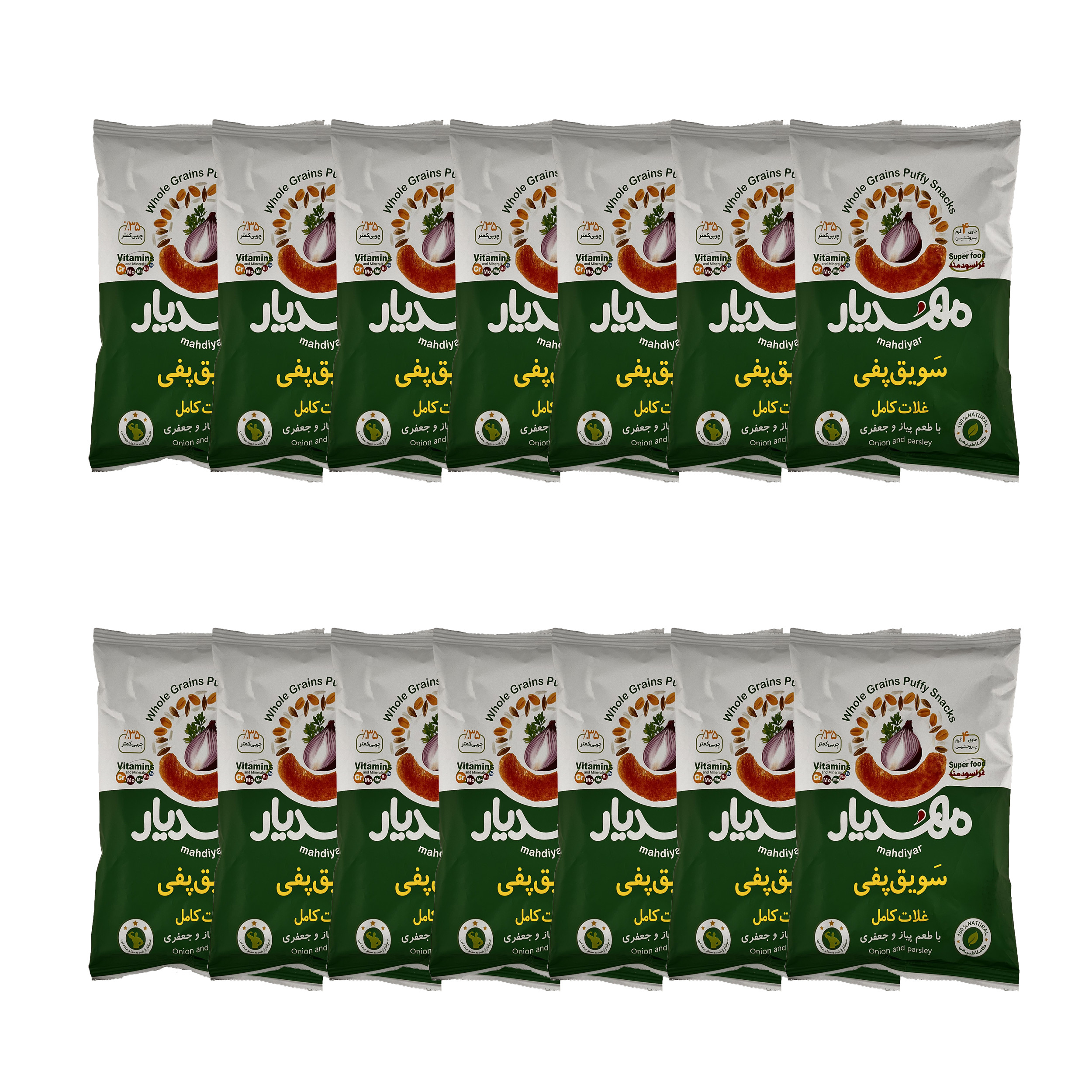 سویق پفی مهدیار - 50 گرم بسته 24 عددی