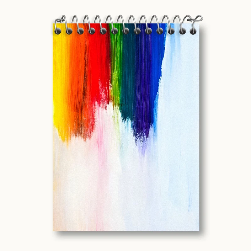 دفتر یادداشت 50 برگ خندالو طرح رنگی رنگی کد N5471