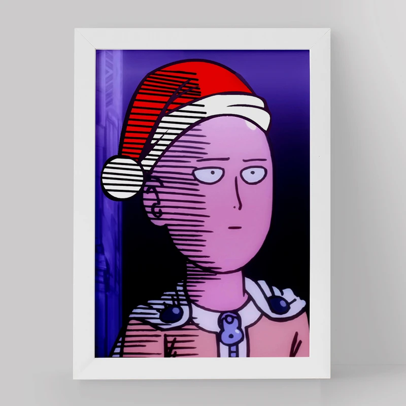 تابلو خندالو مدل سایتاما انیمه مرد تک مشتی کد 11403