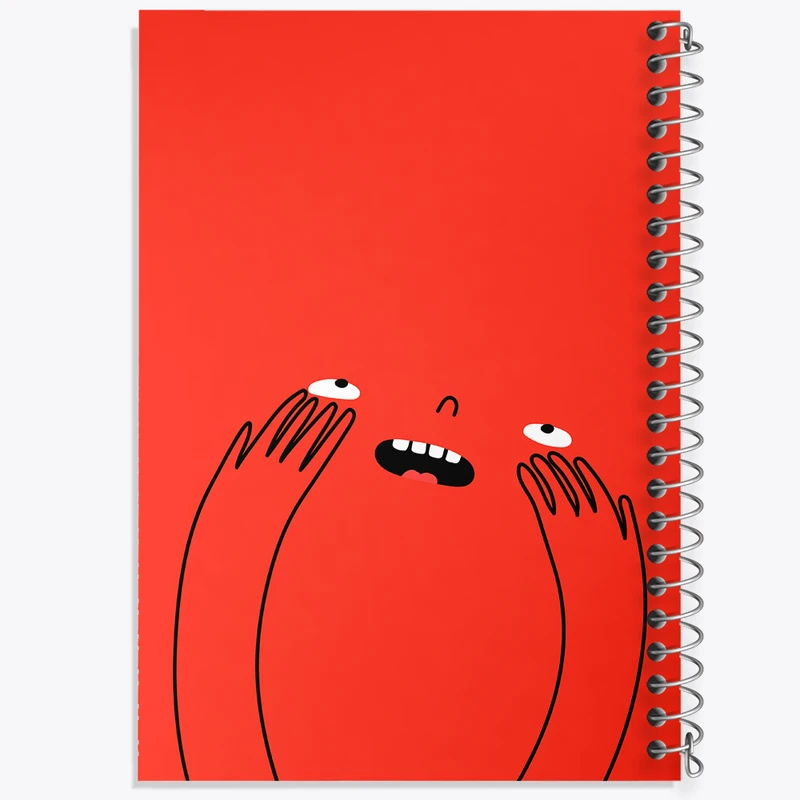 دفتر شطرنجی 50 برگ خندالو مدل شکلک بامزه کد N649