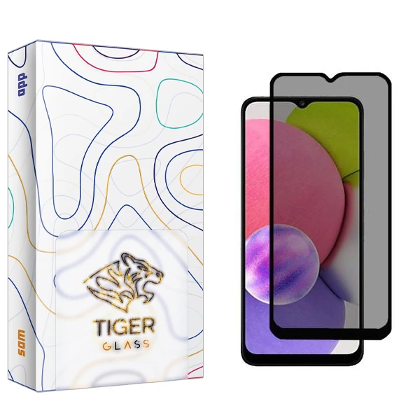 محافظ صفحه نمایش حریم شخصی تایگر گلس مدل SAM2 مناسب برای گوشی موبایل سامسونگ Galaxy A03s