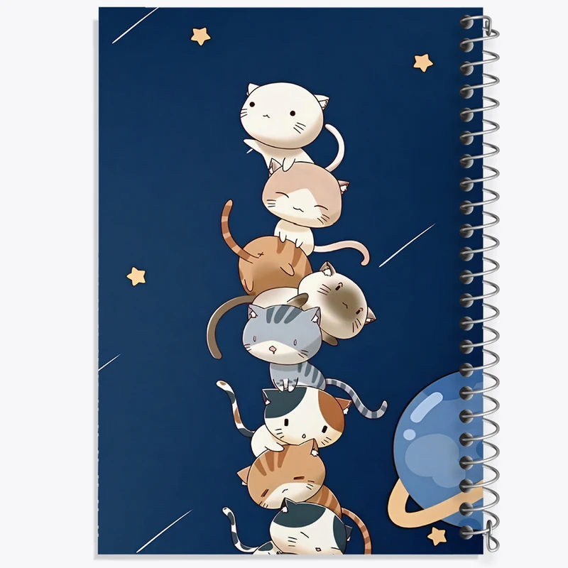 دفتر لیست خرید 50 برگ خندالو طرح گربه های بامزه کد N4558