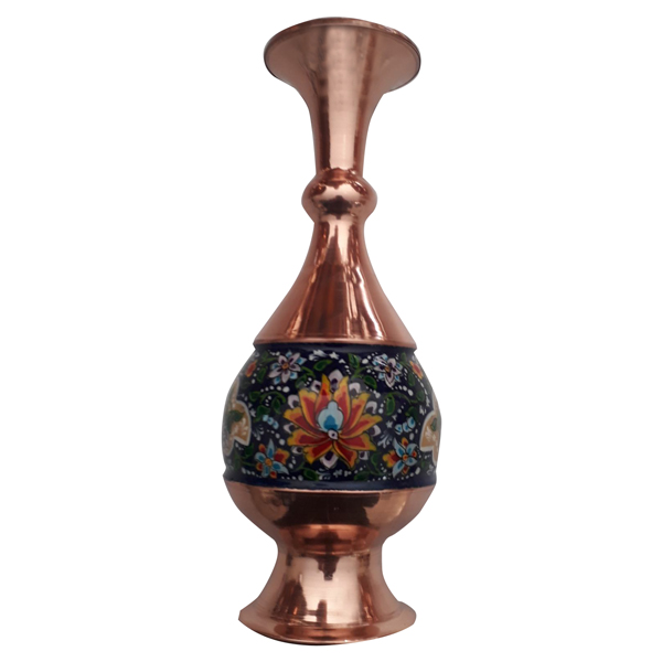 گلدان میناکاری مسی کد M101