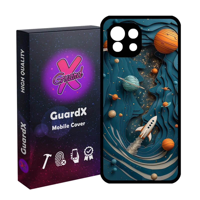 کاور گارد ایکس طرح فضا مدل Glass10750 مناسب برای گوشی موبایل شیائومی  Mi 11 Lite