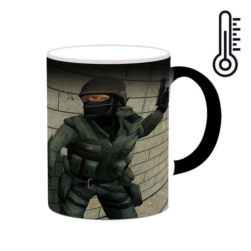 ماگ حرارتی کاکتی مدل بازی کانتر استرایک Counter-Strike 1.6 کد mgh28090