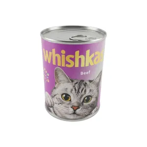 کنسرو غذای گربه ویشکاس مدل نچرال طعم گوشت خالص گوساله وزن ۳۸۰ گرمی