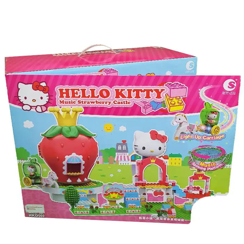 ساختنی مدل  موزیکال کیتی کالسکه توت فرنگی کد 002