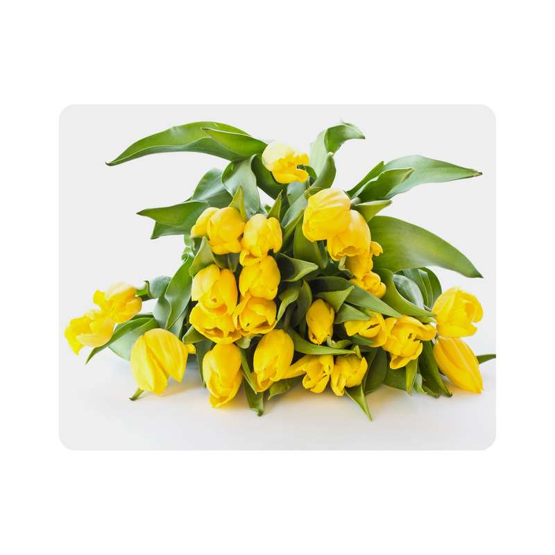 ماوس پد اطلس آبی طرح گل مدل T6790