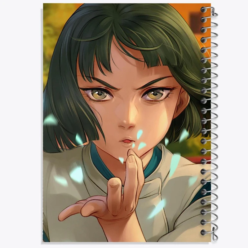 دفتر مشق 50 برگ خندالو مدل هاکو انیمه شهر اشباح Spirited Away کد 30255