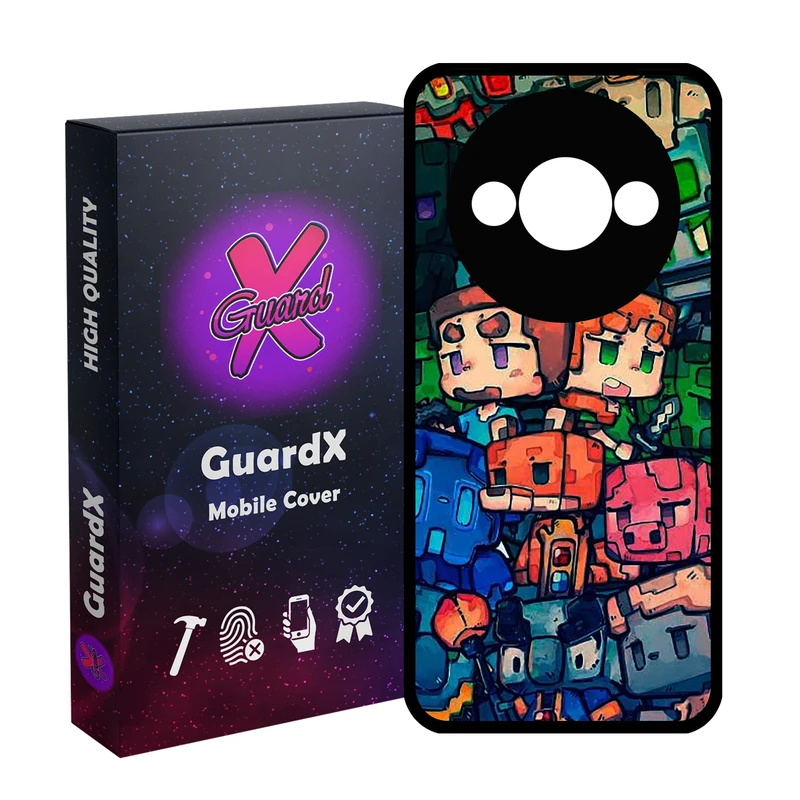 کاور گارد ایکس طرح Minecraft مدل 10886 مناسب برای گوشی موبایل شیائومی Redmi A3 4G/ A3X 4G/ Poco C61