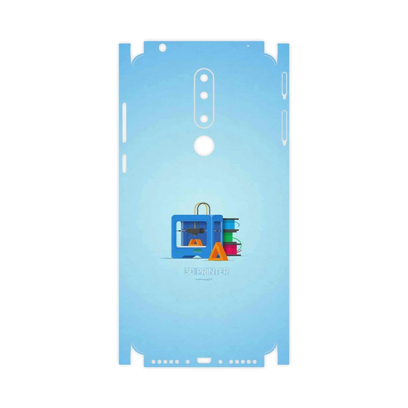 برچسب پوششی ماهوت مدل 3D Printer-FullSkin مناسب برای گوشی موبایل نوکیا 3.1 Plus