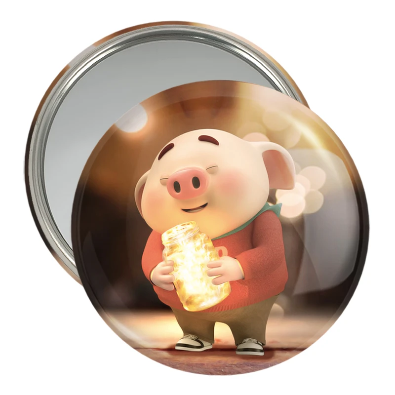 آینه جیبی خندالو مدل بچه خوک  کد 2964