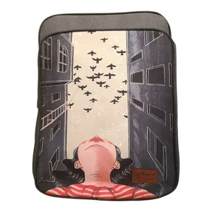 کوله پشتی زنانه وندی گیفت مدل کیوب طرح آسمان