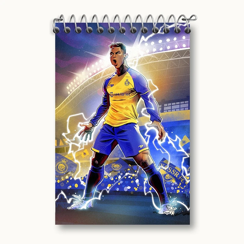 دفتر یادداشت 50 برگ خندالو مدل کریستیانو رونالدو کد F301