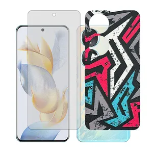 Glass together model matte screen protector suitable for Honor 70 mobile phone with back cover sticker