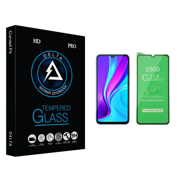محافظ صفحه نمایش سرامیکی دلتا مدل HD مناسب برای گوشی موبایل شیائومی Redmi 9C