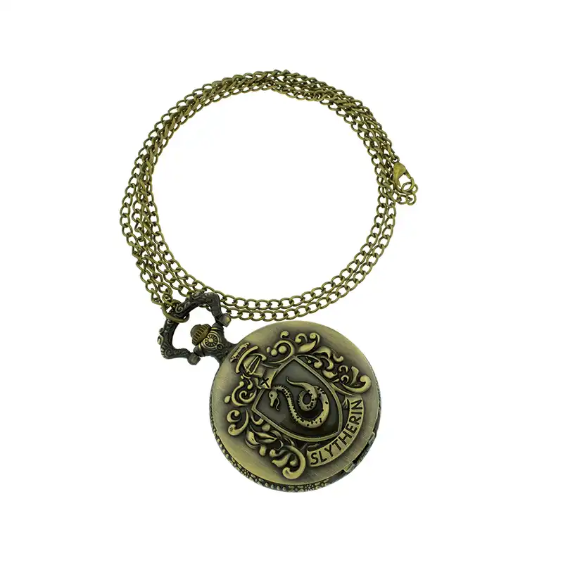 ساعت گردنبندی عقربه ای برانت مدل هری پاتر نماد اسلیترین