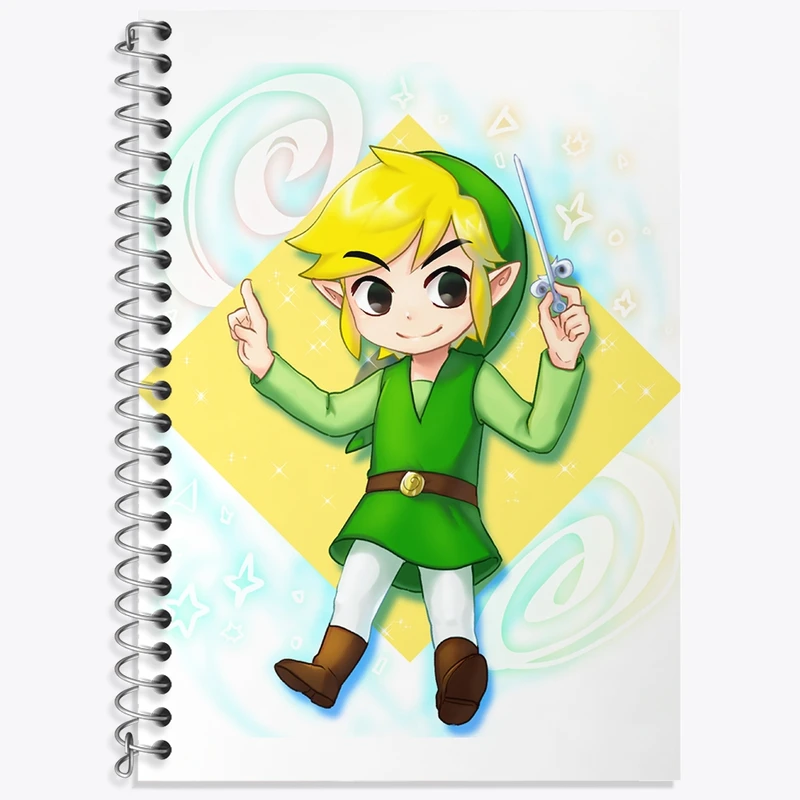 دفتر لغت 50 برگ خندالو طرح بازی زلدا (zelda) کد 31871