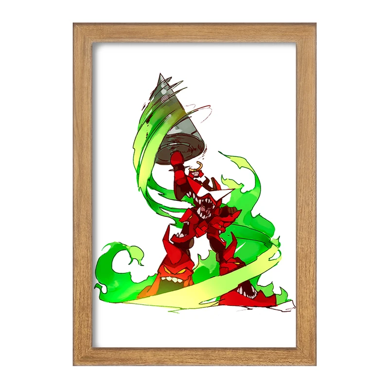 تابلو خندالو مدل انیمه گورن لاگان کد 32305