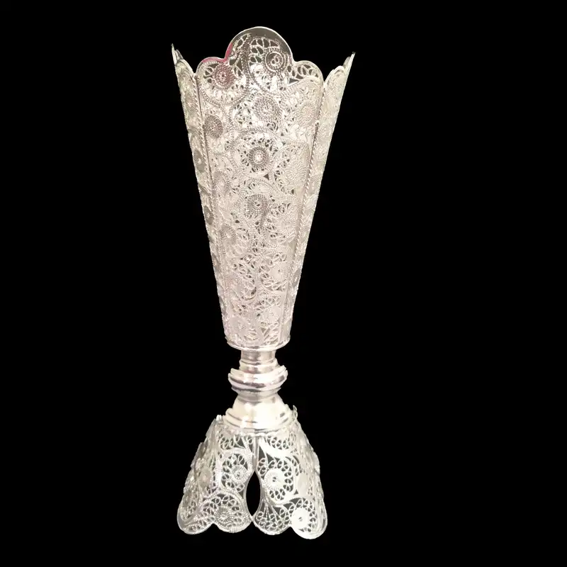 گلدان ملیله کاری مدل تاجدار کد 901