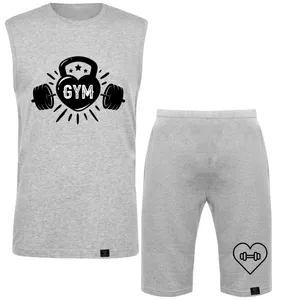 ست تاپ و شلوارک مردانه 27 مدل GYM کد W01