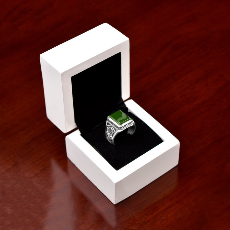 انگشتر نقره مردانه مدل گل پونه انگشتر نقره مردانه مدل گل پونه