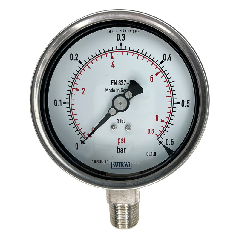 گیج فشار ویکا مدل  232.50.63.0.6bar