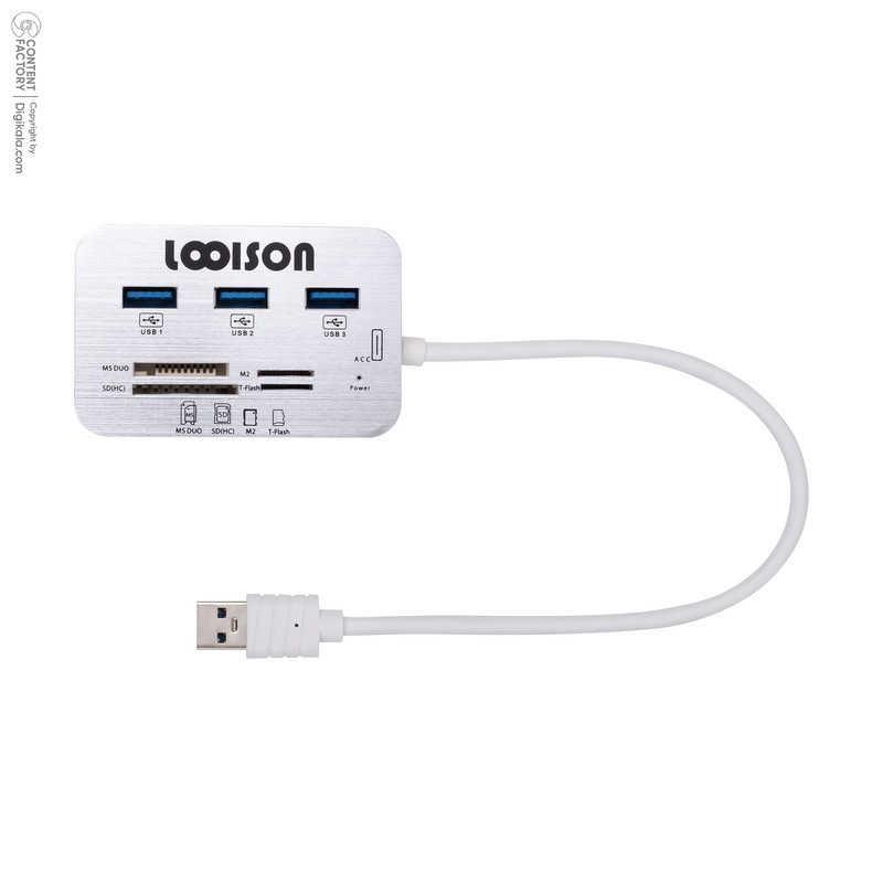 هاب 3 پورت Usb 3.0 لویی سان مدل combo 619
