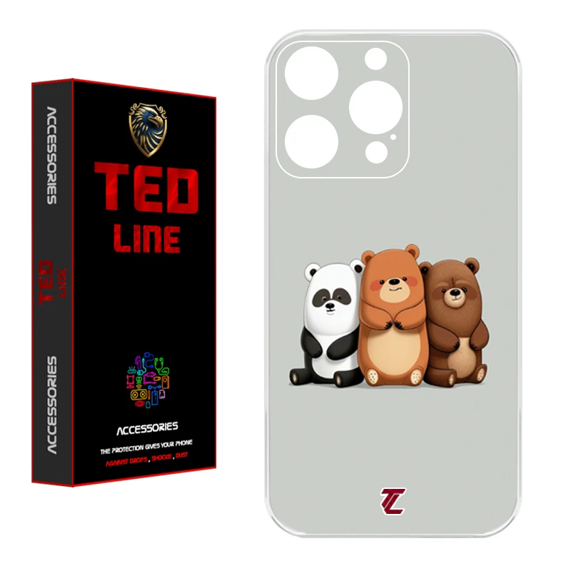 کاور تد لاین طرح خرسی کد 1128 مناسب برای گوشی موبایل اپل Iphone 16 Pro