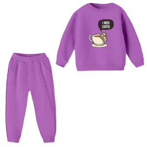 ست سویشرت و شلوار مدل تنبل و فنجون رنگ بنفش