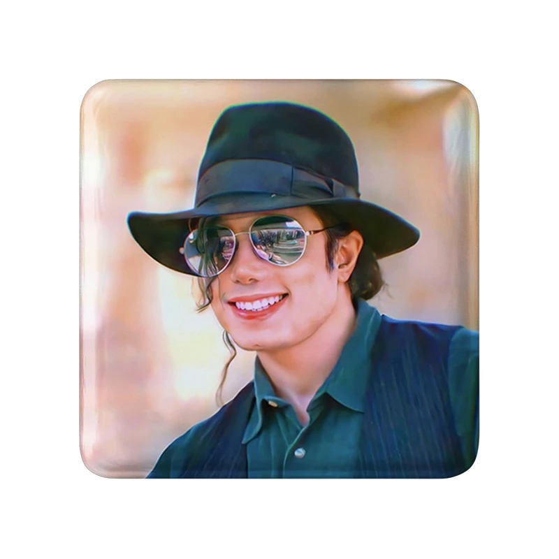 مگنت خندالو طرح مایکل جکسون Michael Jackson مدل مربعی کد 19250