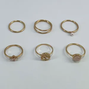 انگشتر زنانه اکسسورایز مدل 793793 مجموعه 6 عددی