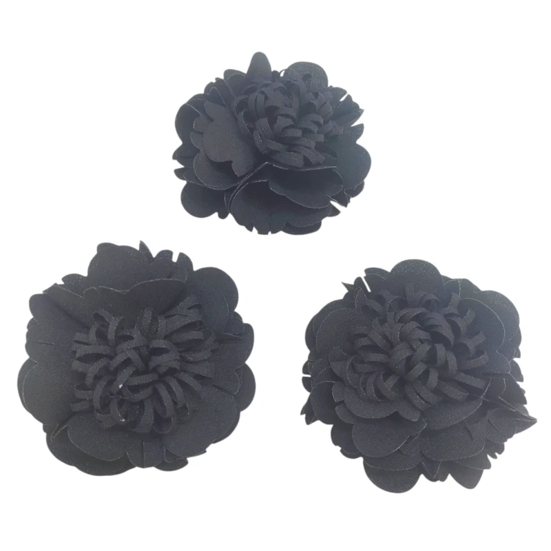 گیره مو زنانه مدل انبری گل کد 01 بسته 3 عددی