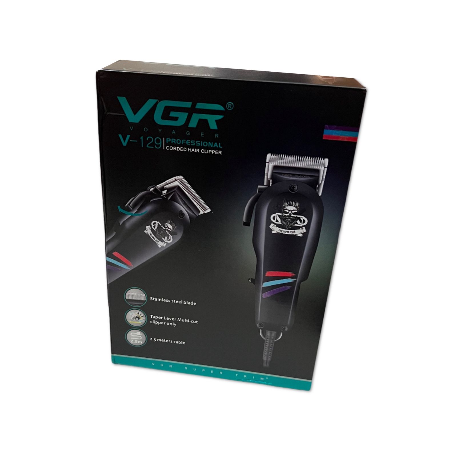 ماشین اصلاح موی سر و صورت وی جی ار مدل V-129 -  - 7