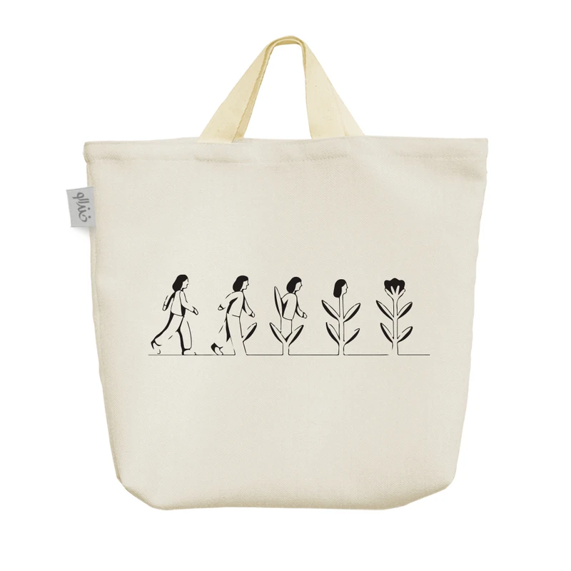 ساک خرید خندالو مدل انسان و گیاه کد 5090