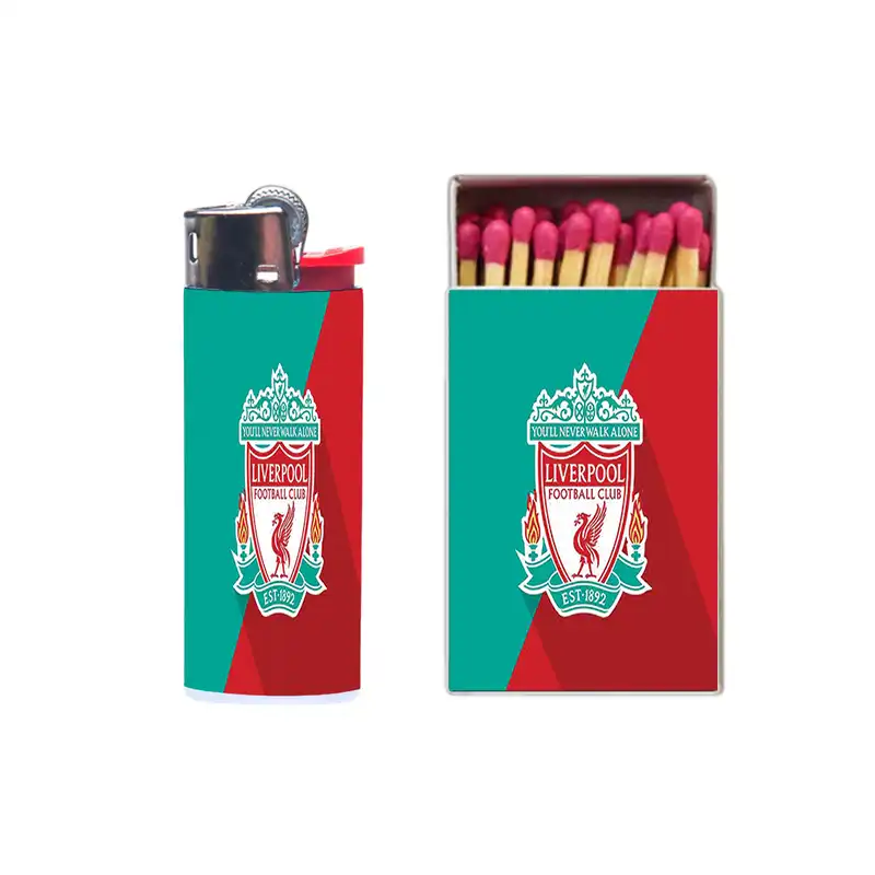 فندک مدل لیورپول کد 349 به همراه کبریت