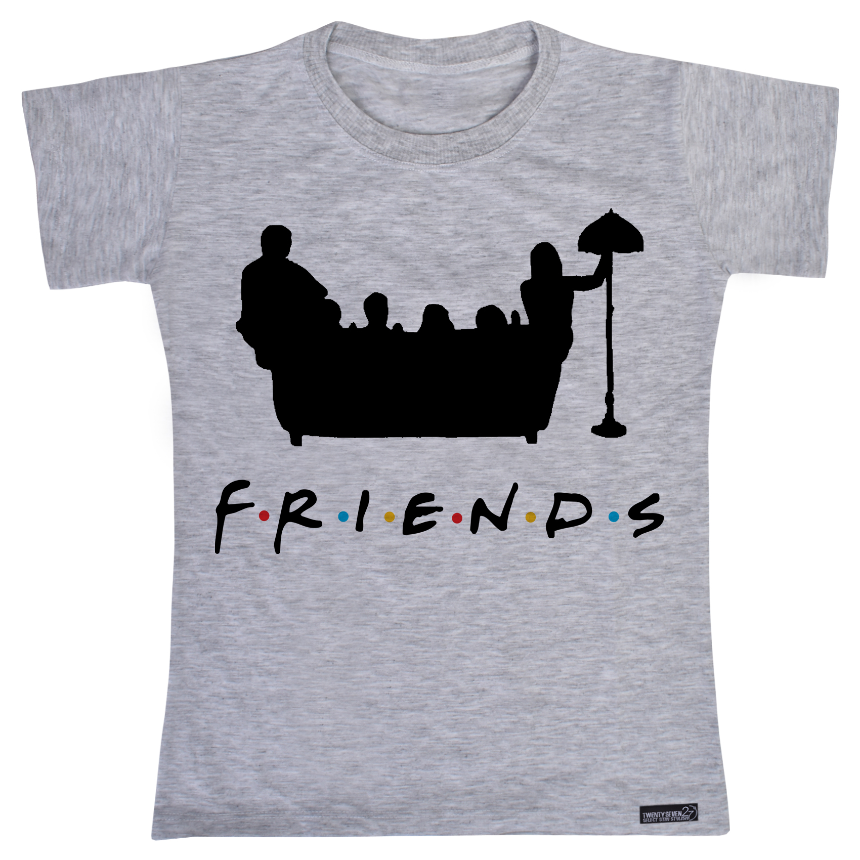 تی شرت آستین کوتاه دخترانه 27 مدل Friends کد MH63