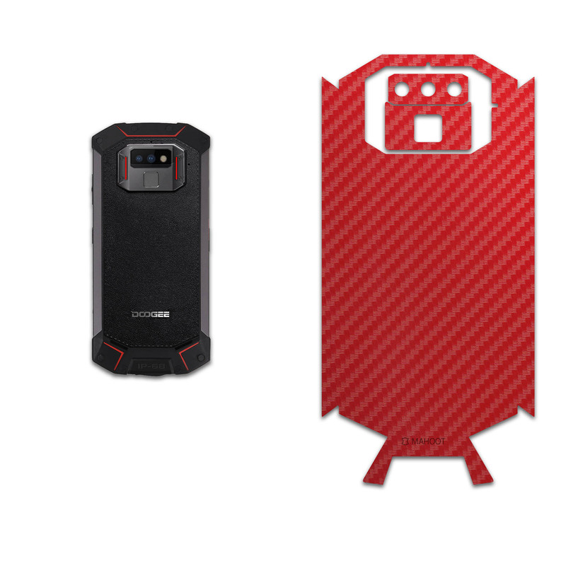برچسب پوششی ماهوت مدل Red-Fiber مناسب برای گوشی موبایل دوجی S70