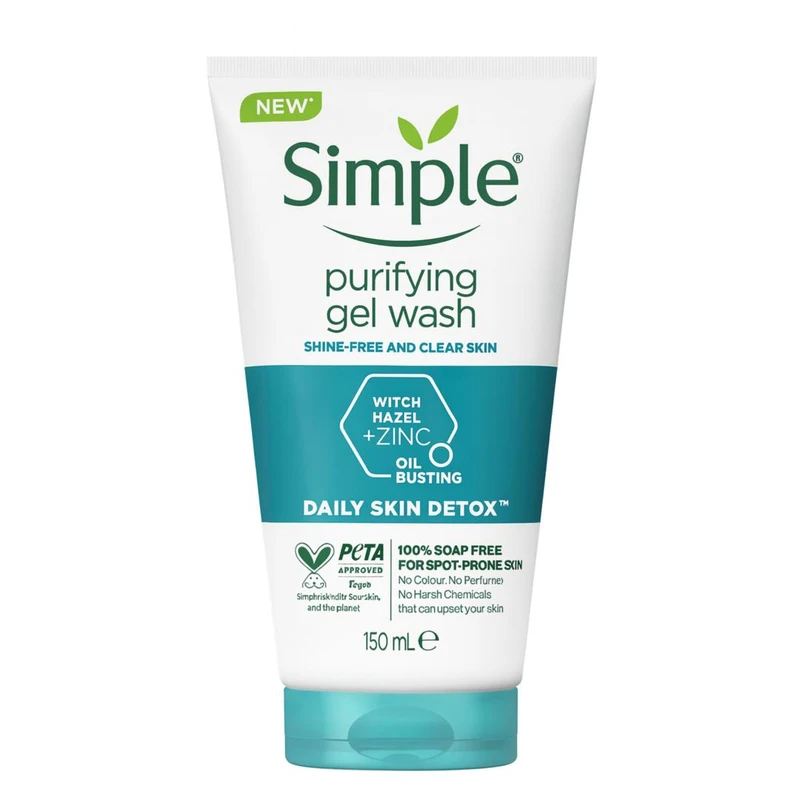 ژل شست‌وشوی صورت سمپل مدل Purifying Zinc مناسب برای پوست چرب حجم 150 میلی‌لیتر