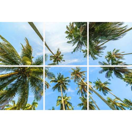 تایل سقفی آسمان مجازی مدل SK-414 سایز 60x60 مجموعه شش عددی