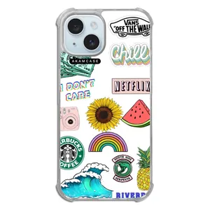 AKAM AMCWTA15-GOOD VIBES14 Cover For Apple iPhone 15